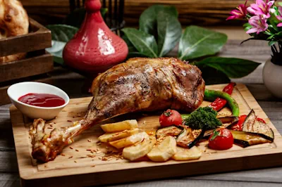 Receta de Pierna de cordero al horno con hierbas y vino