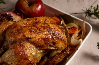 Un delicioso pollo rostizado