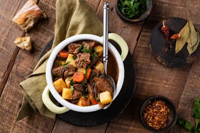 una rica receta de estofado de cerdo