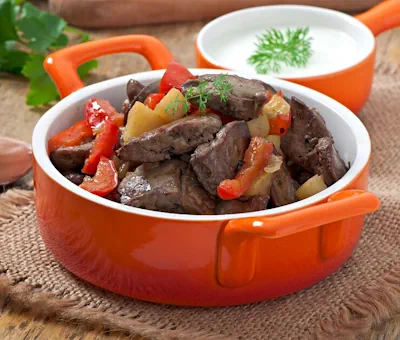 carne con verduras al horno