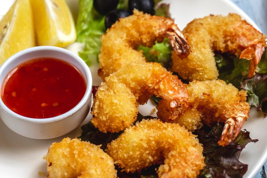 ricos langostinos con gabardina crujiente