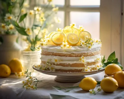 delicioso lemon cake estilo naked