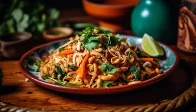 Exquisito Pad Thai de Pollo