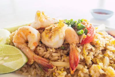 Sabroso risotto de camarones