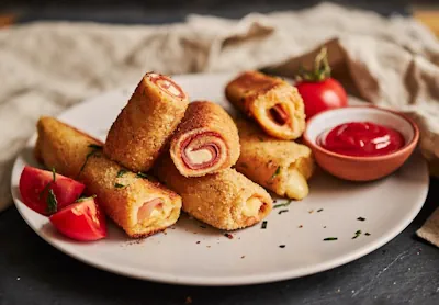 deliciosos Rollitos Napolitanos de Pavo
