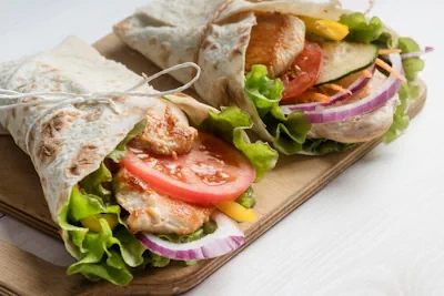 Sabroso wrap de carne