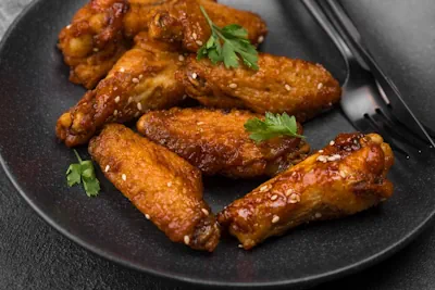 unas ricas Alitas de pollo con soya y miel