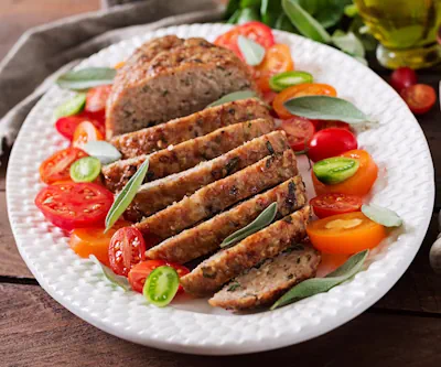 Delicioso Pastel de Carne de Pavo Molido al Horno