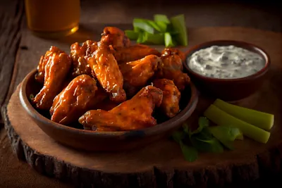 Sabrosas Alitas de Pollo Búfalo (Buffalo Wings)