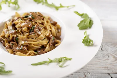 Deliciosa Pasta Piccata de Champiñones