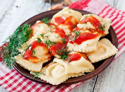 sabrosos Raviolis de Ricotta y Espinaca