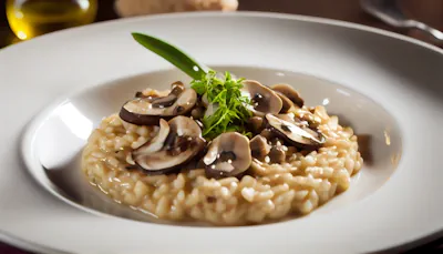 un rico Rissoto de Champiñones